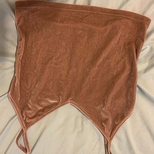 velvet crop top